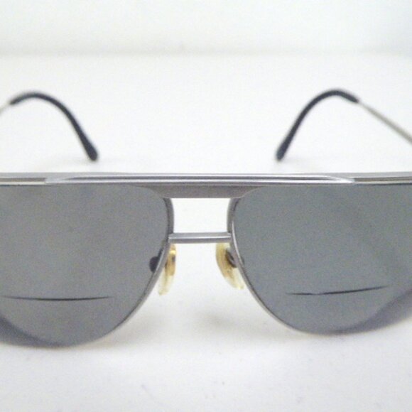 Nikon glasses matte silver gray frames Vintage Japan - Picture 5 of 15